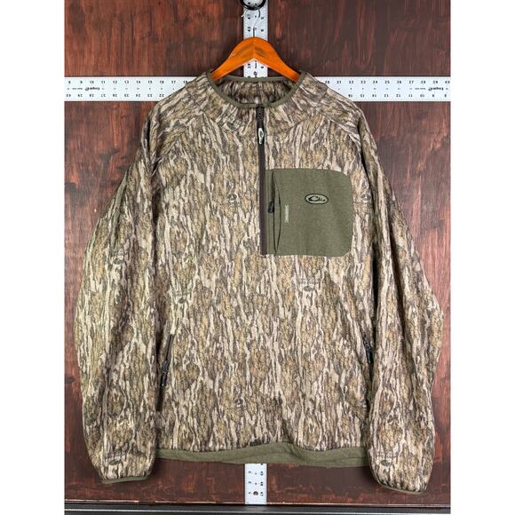 Drake Waterfowl Systems MST Endurance‎ Half Zip Jacket Bottomland Camo Mens 3XL - Picture 2 of 12